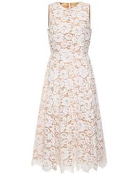 Michael Kors - Flower Lace Mid-Length Dress - Lyst