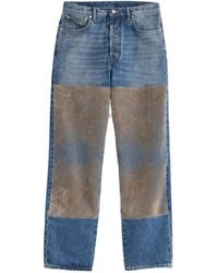 Maison Margiela - Flocked Patch Straight-Leg Jeans - Lyst