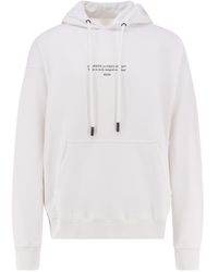 Off-White c/o Virgil Abloh - Drawstring Long-Sleeved Hoodie - Lyst