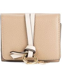 Chloé - Small Alphabet Trifold Leather Wallet - Lyst