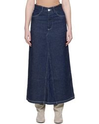 Baserange - Belt Loop Midi Skirt - Lyst