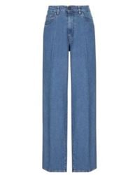 Miu Miu - Logo-Embroidered Straight-Leg Denim Jeans - Lyst
