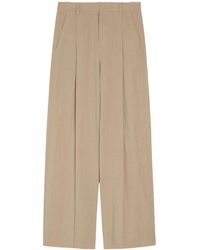 Vince - Pleated Wide-Leg Woven Trousers - Lyst