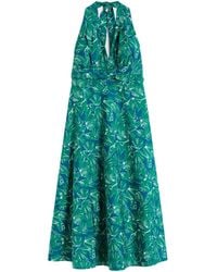 Max Mara - Halterneck Printed Dress - Lyst