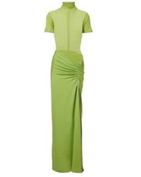 Christopher Esber - Fusion Gathered Ribbed-Knit Gown - Lyst