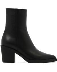 Gianvito Rossi - Dylan Pointed-Toe Ankle Boots - Lyst