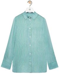 Loewe - Striped Long-Sleeved Shirt - Lyst