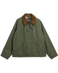 Barbour - Corduroy Collar Buttoned Jacket - Lyst
