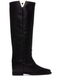 Via Roma 15 - High Logo Detail Boots - Lyst