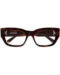 Balenciaga - Eyewear Rectangular Acetate Glasses And Frames - Lyst