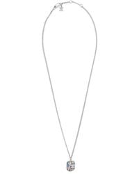 Celine - Iced Triomphe Pendant Necklace - Lyst