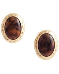 Self-Portrait - Hammered Earrings - Lyst