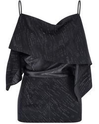 MM6 by Maison Margiela - Folded Jacquard Top - Lyst