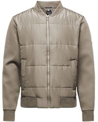 BOSS - Quilted Bomber Jacket - Lyst