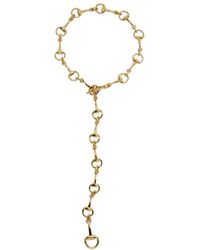 Gucci - Horsebit Lariat Necklace - Lyst