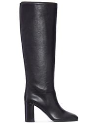 Prada - Block-Heeled Knee-High Boots - Lyst