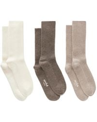 arch4 - Set Of Three Ribbed Cashmere Socks - Lyst