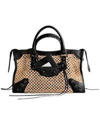 Balenciaga - Le City Medium Raffia Tote Bag - Lyst