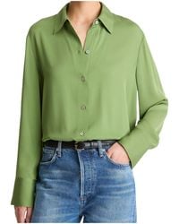Vince - Button-Front Shirt - Lyst