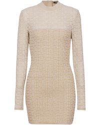 Balmain - Pb Labyrinth Knit Dress - Lyst