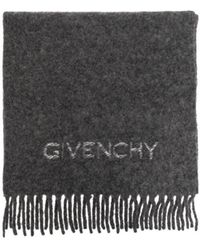 Givenchy - Logo Knit Intarsia-Knitfringed Scarf - Lyst