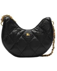 Burberry - Horseshoe Quilted Chained Shoulder Bag - Lyst
