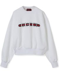 Gucci - Printed Cotton Jersey Sweatshirt - Lyst