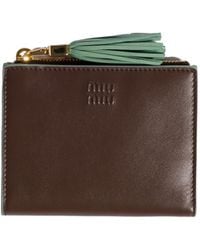 Miu Miu - Small Leather Wallet - Lyst