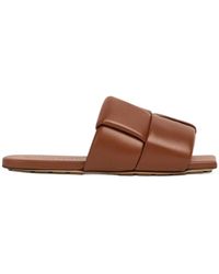 Bottega Veneta - Padded Slip-On Sandals - Lyst