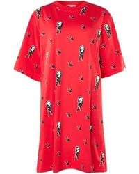 McQ - A Round-Necked Logo Dress - Lyst