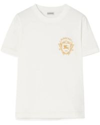 Burberry - Knight Crest Cotton T-Shirt - Lyst
