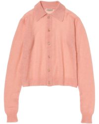 AURALEE - Long-Sleeved Knitted Cardigan - Lyst