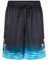 CASABLANCA - Elastic Waist Shorts - Lyst