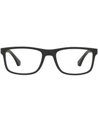 Emporio Armani - Rectangular Frame Glasses - Lyst