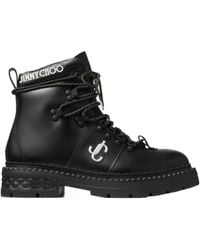 Jimmy Choo - Marlow Monogram Hiking Boots - Lyst