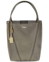 Chloé - Spin Logo Shoulder Bag - Lyst