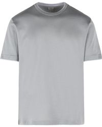 Eleventy - Short Sleeved Crewneck T-Shirt - Lyst