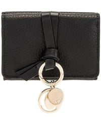 Chloé - Chloé Alphabet Tri-Fold Compact Wallet - Lyst