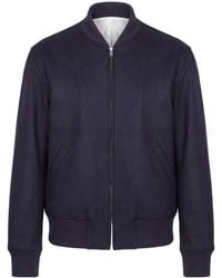 Lardini - Zip Bomber Jacket - Lyst