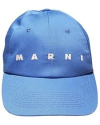 Marni - Logo Embroidered Curved-Peak Baseball Cap - Lyst