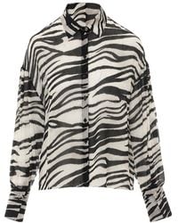 Patrizia Pepe - Sheer Zebra Shirt - Lyst