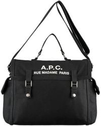 A.P.C. - Logo Printed Crossbody Bag - Lyst