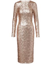Dolce & Gabbana - Sequined Cocktail Dress - Lyst
