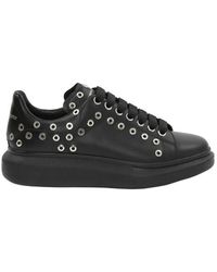 McQueen - Oversized Eyelet Detail Sneakers - Lyst