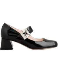Roger Vivier - Très Vivier Embellished Buckle Babies Pumps - Lyst