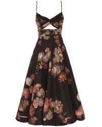Zimmermann - Hypnotic Twist Midi Dress - Lyst