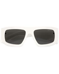 Prada - Eyewear Triangle Logo Geometric Frame Sunglasses - Lyst