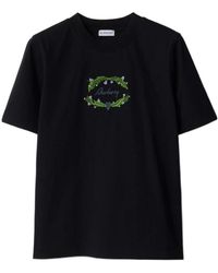 Burberry - Thistle Logo Crewneck T-Shirt - Lyst