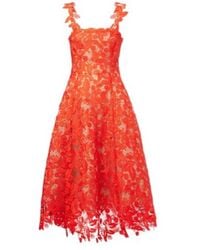 Oscar de la Renta - Guipure Lace Cocktail Dress - Lyst