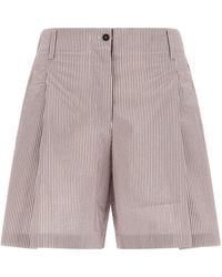 Brunello Cucinelli - Cotton Bermuda Shorts - Lyst